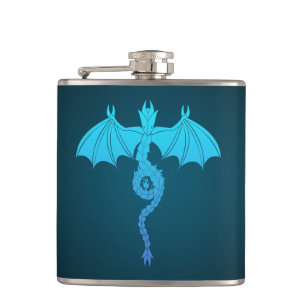 Flasques Dragon bleu de serpent