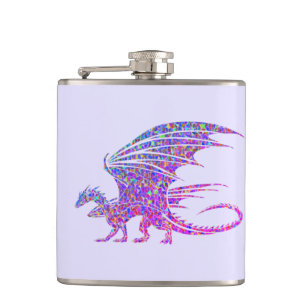 Flasques Dragon de mosaïque Extraordinaire violet