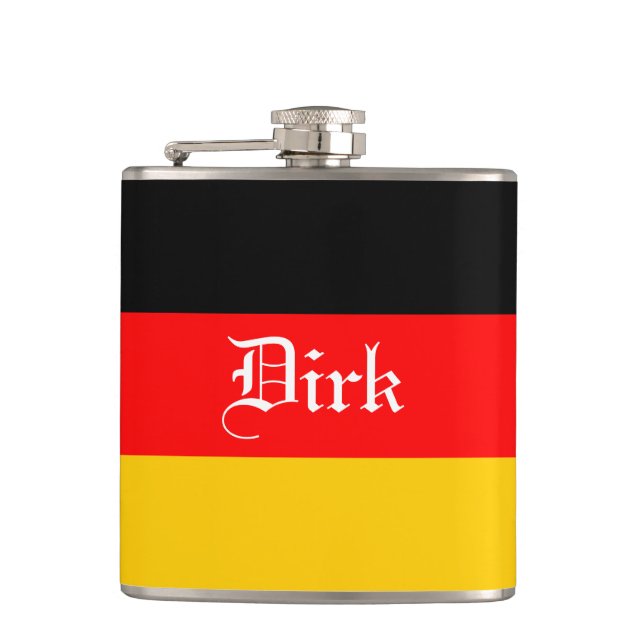 Flasques Drapeau allemand personnalisé : (Devant)