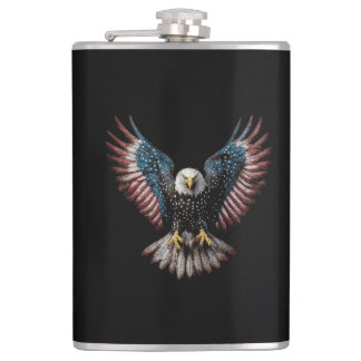 Flasques Drapeau Américain Aigle chauve 4 juillet USA Patri
