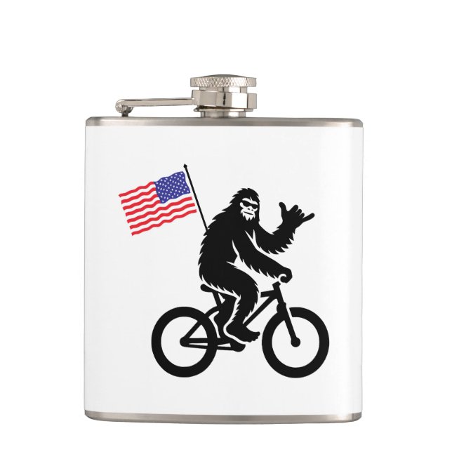 Flasques Drapeau américain Bigfoot Cycling (Devant)