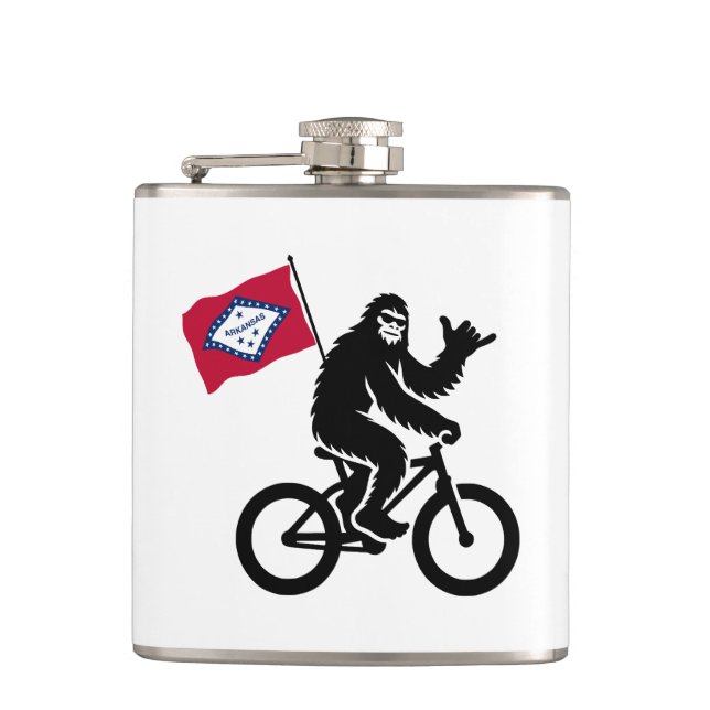 Flasques Drapeau Bigfoot Cycling Arkansas (Devant)