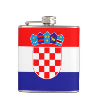 Drapeau de Croatie Fiole enveloppée de vinyle