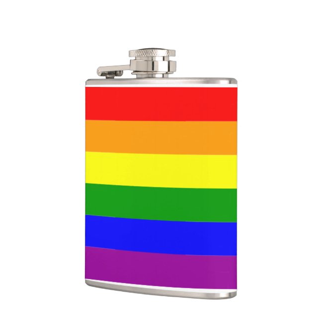 Flasques Drapeau de fierté LGBTQIA+ Couleurs arc-en-ciel (Gauche)