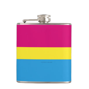 Flasques Drapeau de fierté pansexuelle SlipperyJoe rose amb