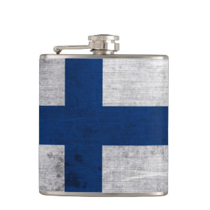 Flasques Drapeau de Finlande Grunge