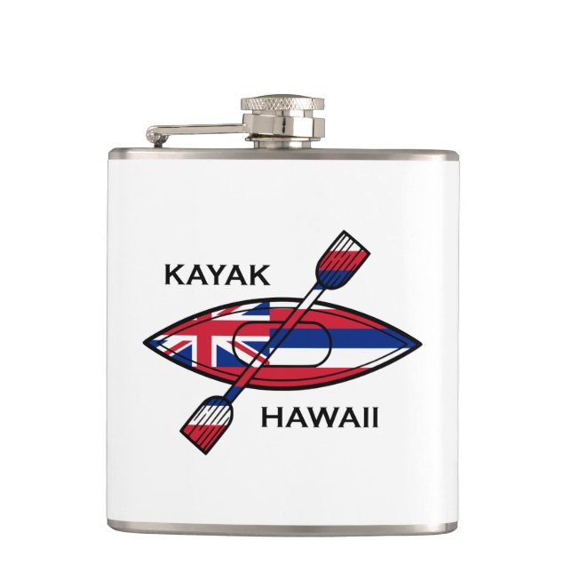 Flasques Drapeau de Kayak Hawaii (Devant)