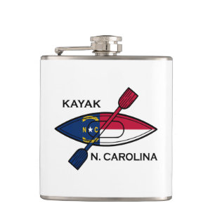 Flasques Drapeau de la Caroline du Nord Kayak