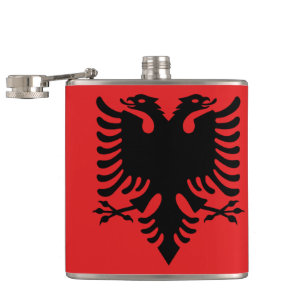 Flasques Drapeau de l'Albanie