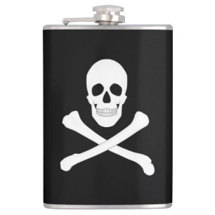 Flasques Drapeau de pirate (crâne et os croisés) (Jolly rog