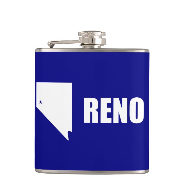 Flasques Drapeau de Reno, Nevada Hip Flask (Devant)