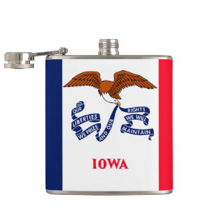 Flasques Drapeau d'État Iowa