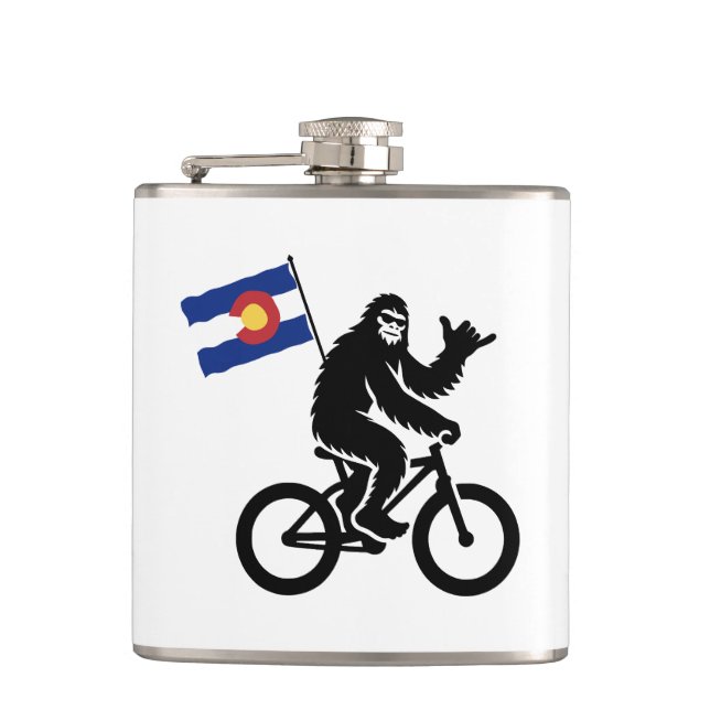 Flasques Drapeau du Colorado à vélo Bigfoot (Devant)