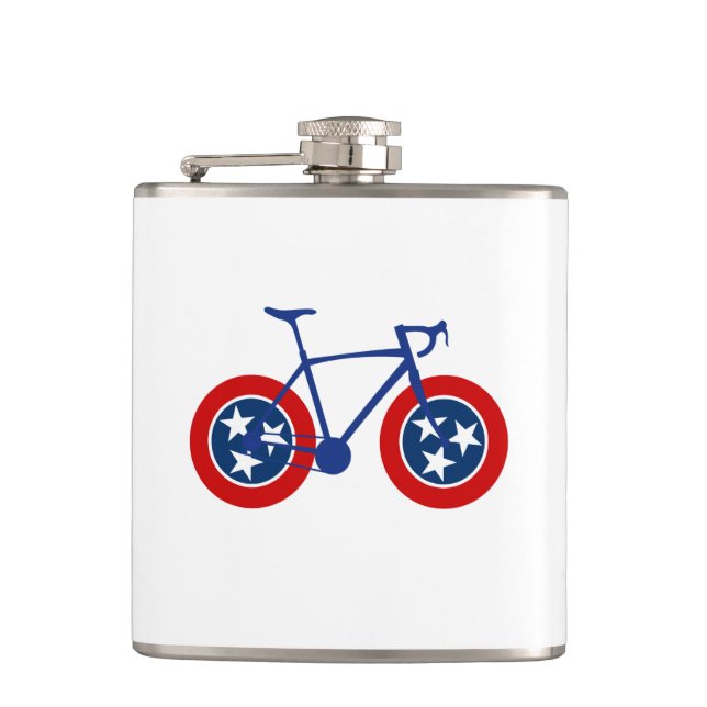 Flasques Drapeau du Tennessee à vélo (Devant)
