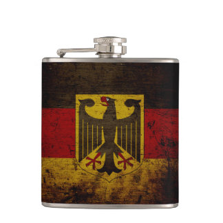 Flasques Drapeau grunge noir de l'Allemagne