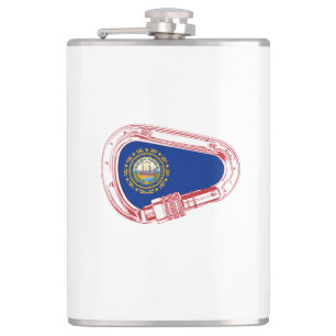 Flasques Drapeau New Hampshire Escalade carabiner
