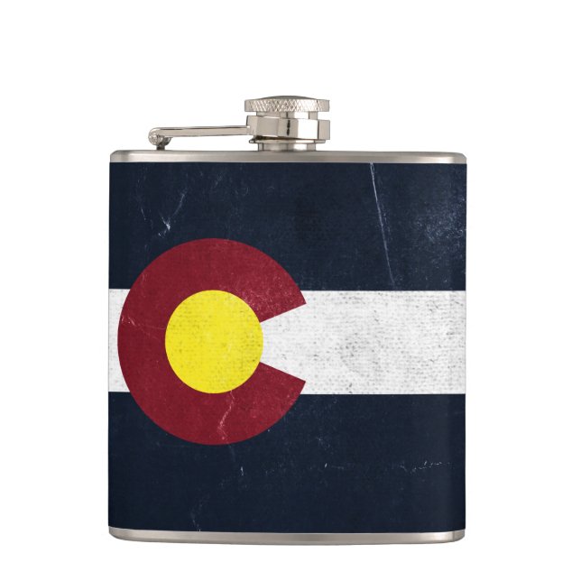 Flasques Drapeau noir du Colorado (Devant)