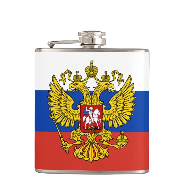 Flasques Drapeau russe & Voyage Russie mode / fans sportifs (Devant)