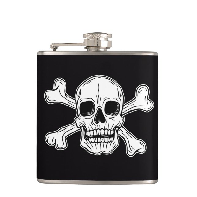 Flasques Drapeau squelette pirate (Devant)