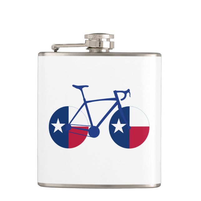 Flasques Drapeau Texas Cyclisme (Devant)