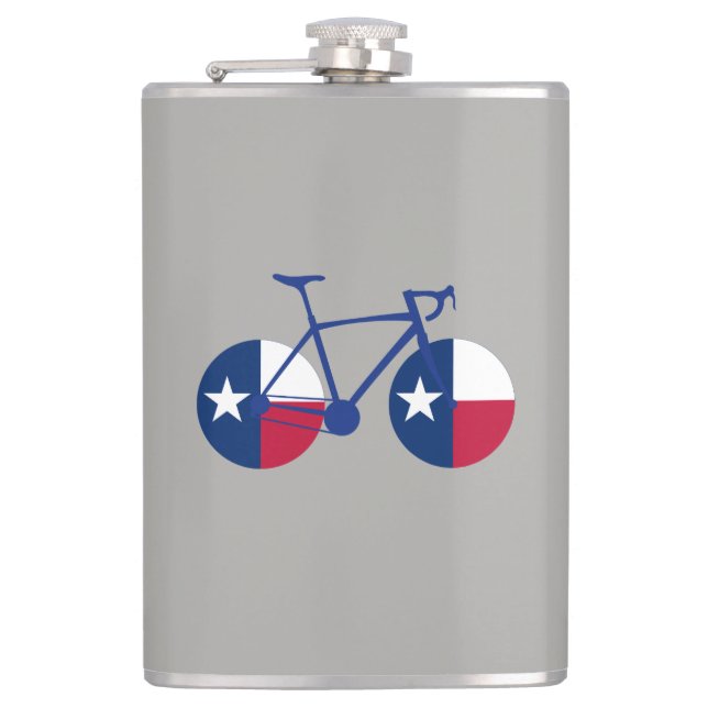 Flasques Drapeau Texas Cyclisme (Devant)