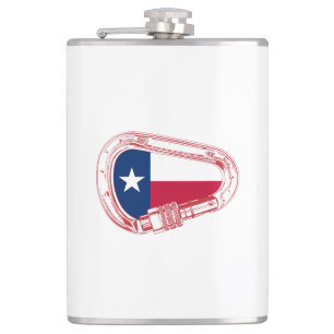 Flasques Drapeau Texas Escalade carabiner