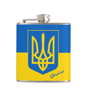 Flasques Drapeau ukrainien & fête d'anniversaire ukrainien