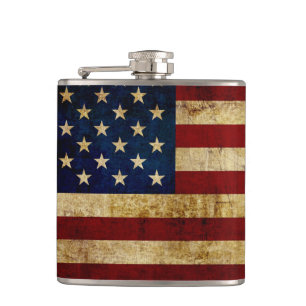 Flasques Drapeau USA / Grunge