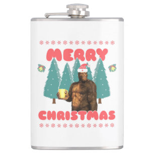 Flasques Drôle Bigfoot - Joyeux Noël