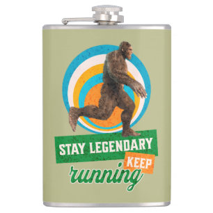 Flasques Drôle de motivation de course de Bigfoot