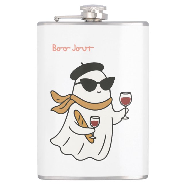Flasques Drôle Halloween Boo Jour Trick ou Treat (Devant)
