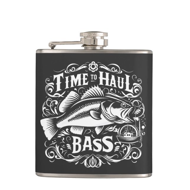 Flasques Drôle temps pour Haul Bass Fishing Bateau (Devant)