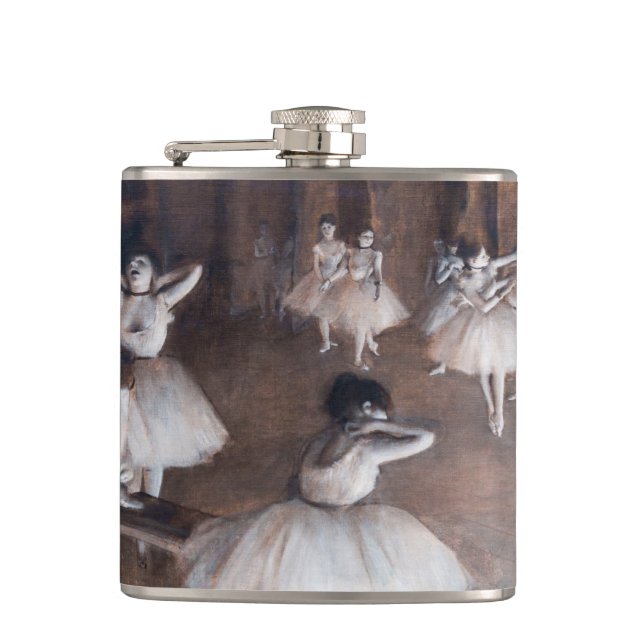 Flasques Edgar Degas - Répétition de ballet sur scène (Devant)