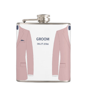 Flasques Elégant Flask Gay Mariage Cadeau Pour Groom Pink