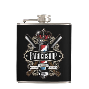 Flasques Élégant logo Barbershop