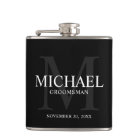 Élégant Noir Personnalisé Groomsmen