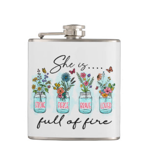 Flasques Elle est pleine de feu - Autonomisation florale dy