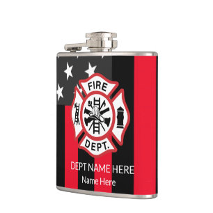 Flasques Emblème du service d'incendie, cadeau de Fireighte