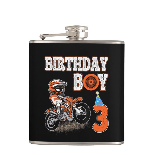 Flasques Enfant de 3 ans - Enfant d'anniversaire - Vélo de  (Devant)