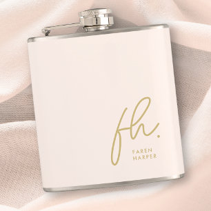 Flasques Enterrement de vie de jeune fille chic en or rose