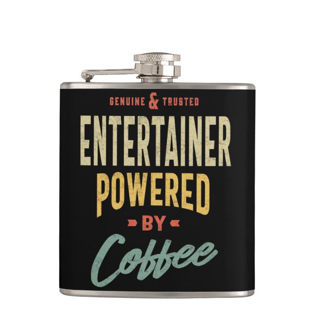 Flasques Entertainer Job Title Hommes Cadeau Femme (Devant)