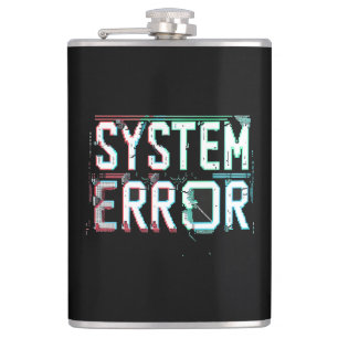 Flasques Erreur du système de polices de Glitch, Pixel Cybe