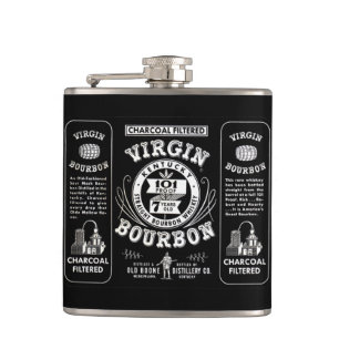 Flasques Étiquette vintage de Bourbon