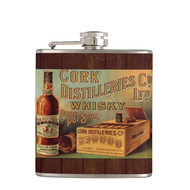Flasques Étiquette Whiskey vintage (Devant)