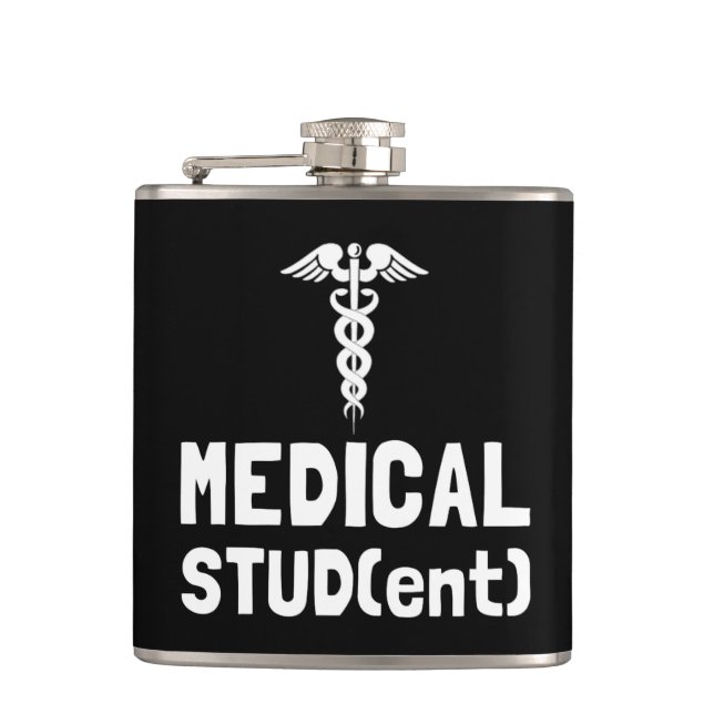 Flasques Étudiant en médecine (Devant)