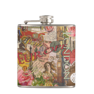 Flasques Europe Travel Vintage