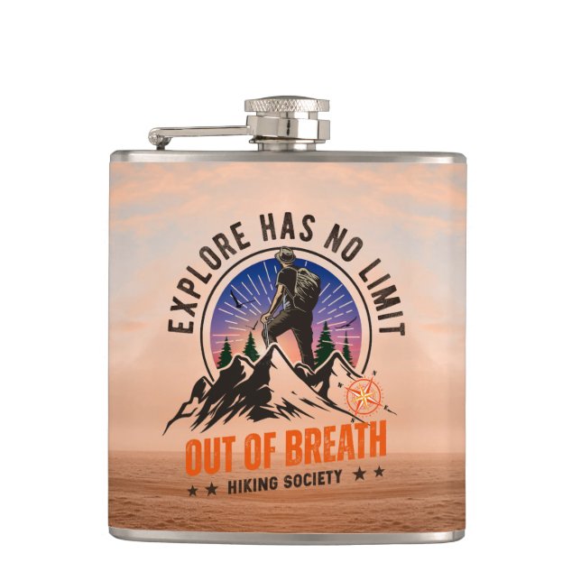 Flasques Explorateur urbain | Fiole enveloppée de vinyle (Devant)