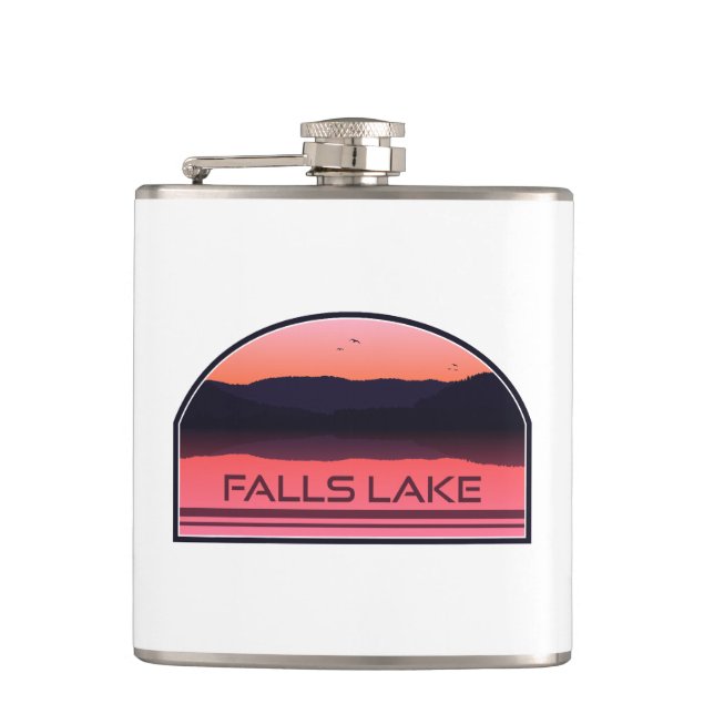 Flasques Falls Lake North Carolina Red Sunrise (Devant)