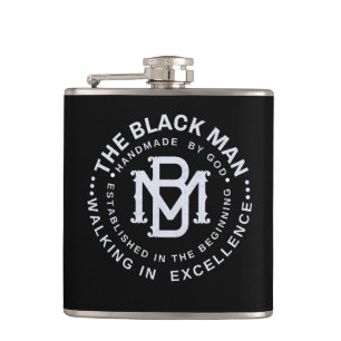 Flasques Fête des pères Black Papa Whiskey Vinyl Wrapped Fl
