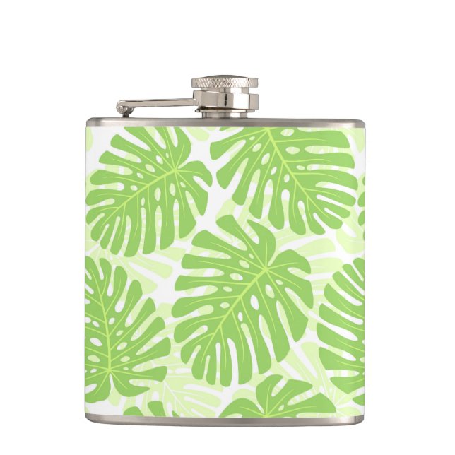 Flasques Feuille de plante tropicale - motif de Monstera (Devant)